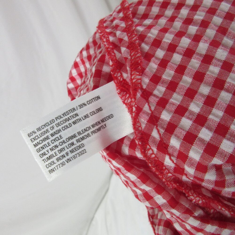 Wild Fable Maxi Skirt Red White Gingham Straight Column Size XXL NWOT - Picture 8 of 13